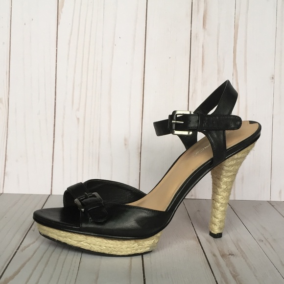Via Spiga Shoes - Via Spiga Sandals w/ Braided Jute Heels